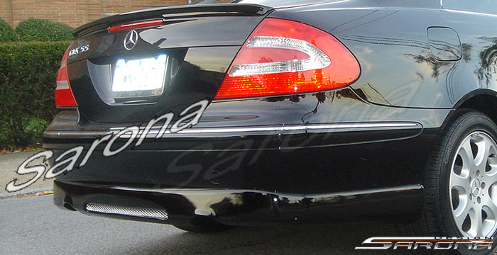 Custom Mercedes CLK  Coupe Rear Lip/Diffuser (2003 - 2009) - $340.00 (Part #MB-023-RA)
